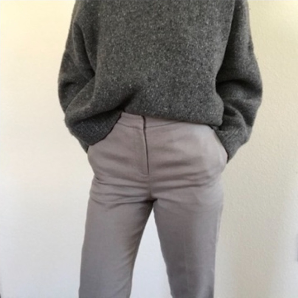 Topshop cropped taupe pants - size xs